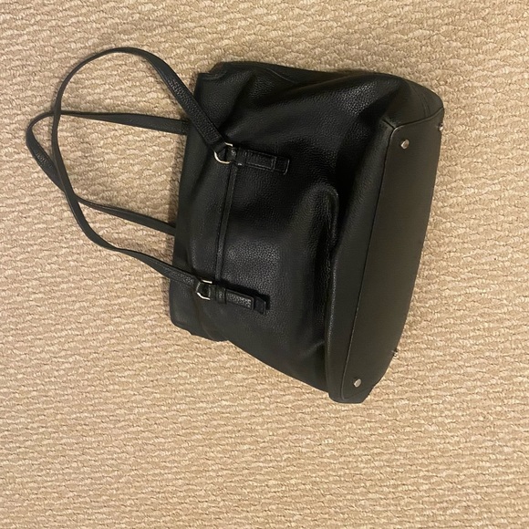 Kate Spade Leather Flap Shoulder Bag Black - Picture 2 of 4